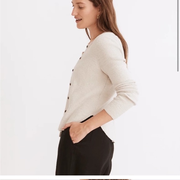 Madewell Halstead Cardigan Cream Sz XS - Picture 2 of 9